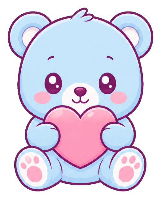 Preview for Baby Blue Bear Sticker For Cute Designs