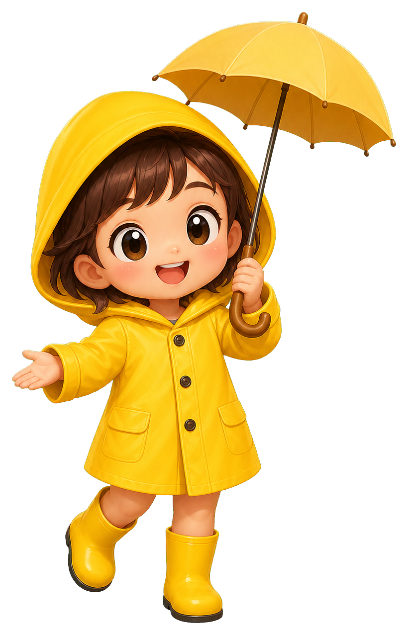 Preview for Chibi Raincoat Kid Sticker