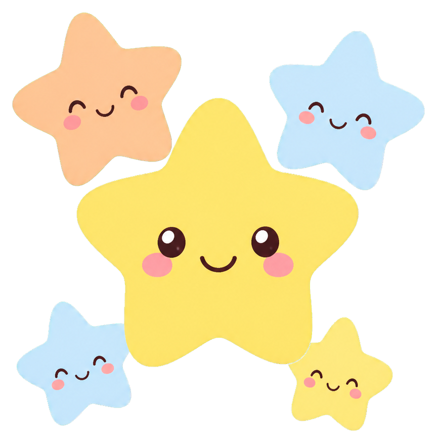 Preview for Kawaii Star Cluster Sticker