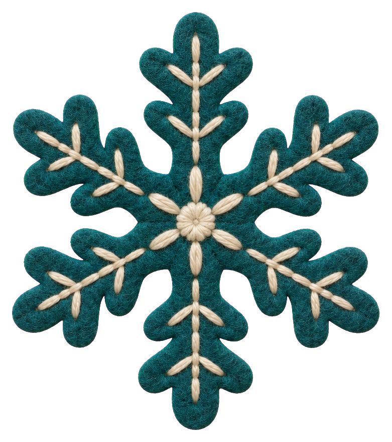 Preview for Stitched Felt Snowflake