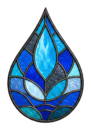 Preview for Stained Glass Water Droplet Sticker