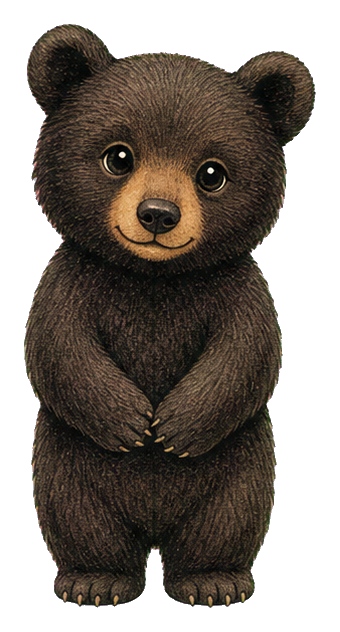Preview for Black Bear Cub Sticker