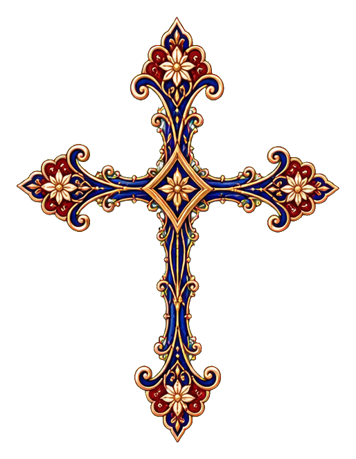 Preview for Syriac Bloom Cross Sticker