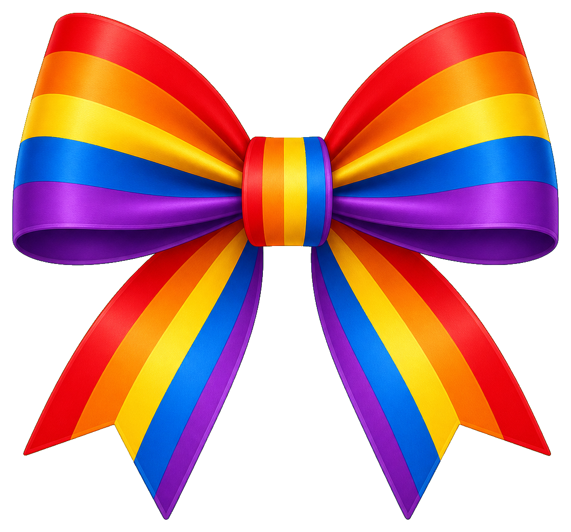 Preview for Rainbow Bow Sticker For Cute Designs