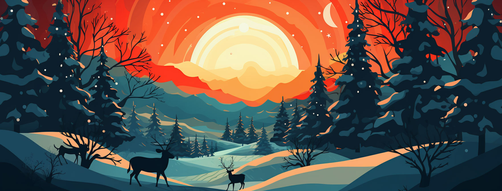 Preview for Winter-landscape-at-sunset-christmas-cover-background-9e979