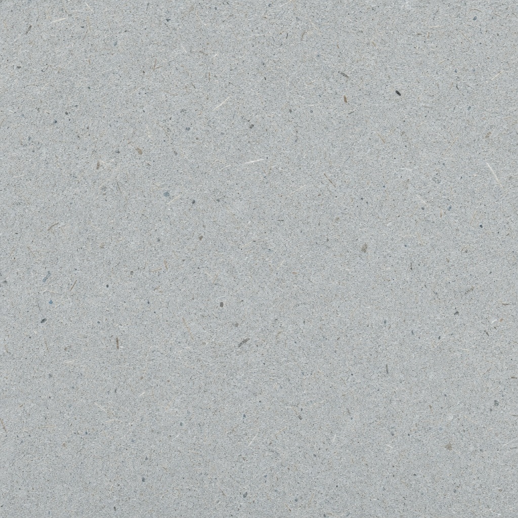 Light gray recycled paper texture with small natural fibers and speckles