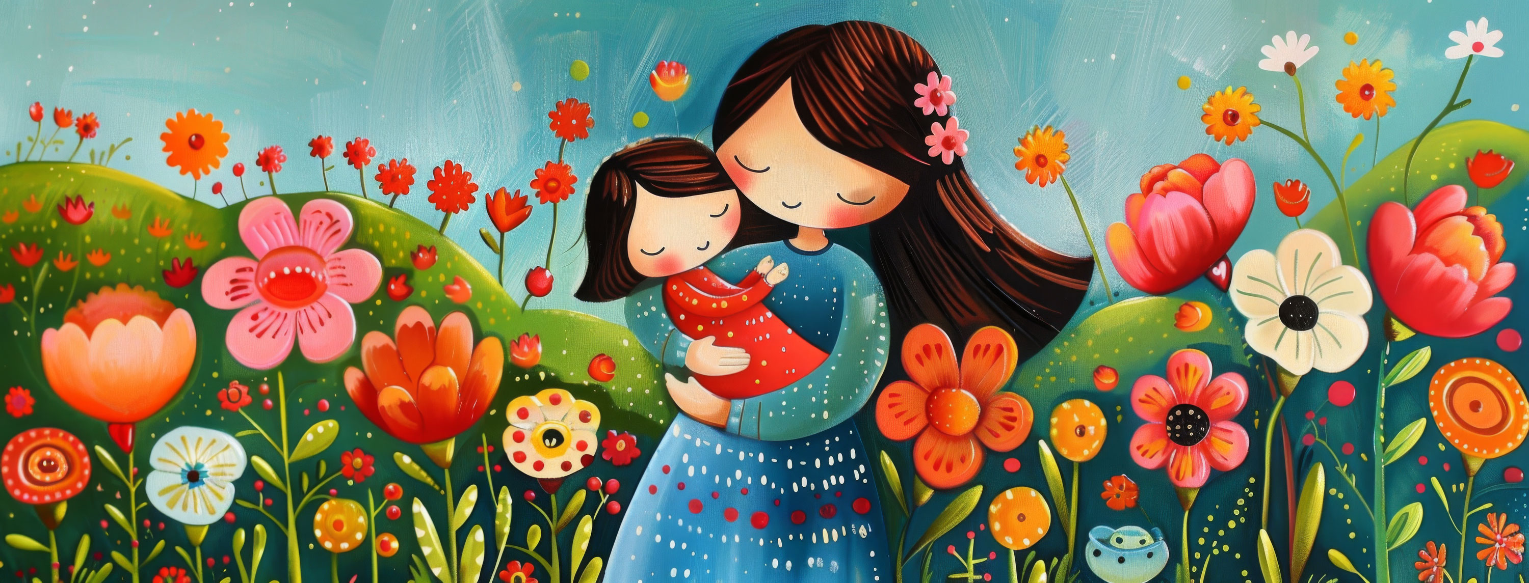 Preview for Mother-child-garden-illustration-mothers-day-background-81f7c
