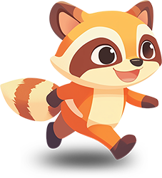 Preview for Cartoon-raccoon-dog-character-sticker-0d81e