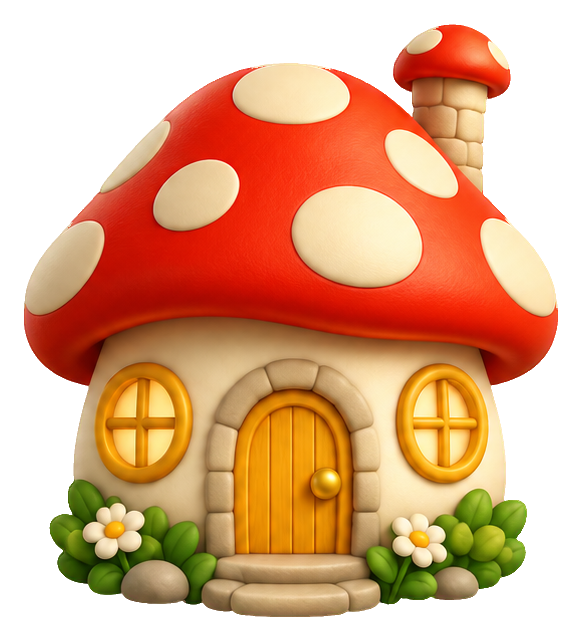 Preview for 3d Cozy Cottages Mushroom Cottage