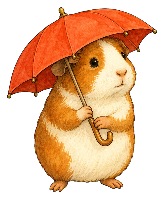 Preview for Guinea Pig With An Umbrella