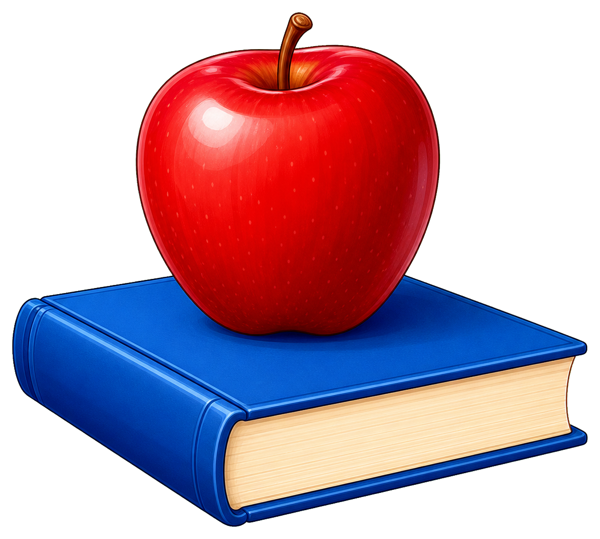 Preview for Apple On Book School Sticker