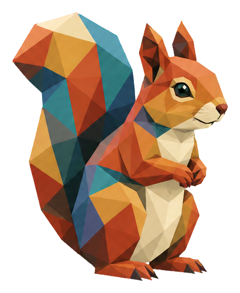 Preview for Low Poly Forest Animals Squirrel