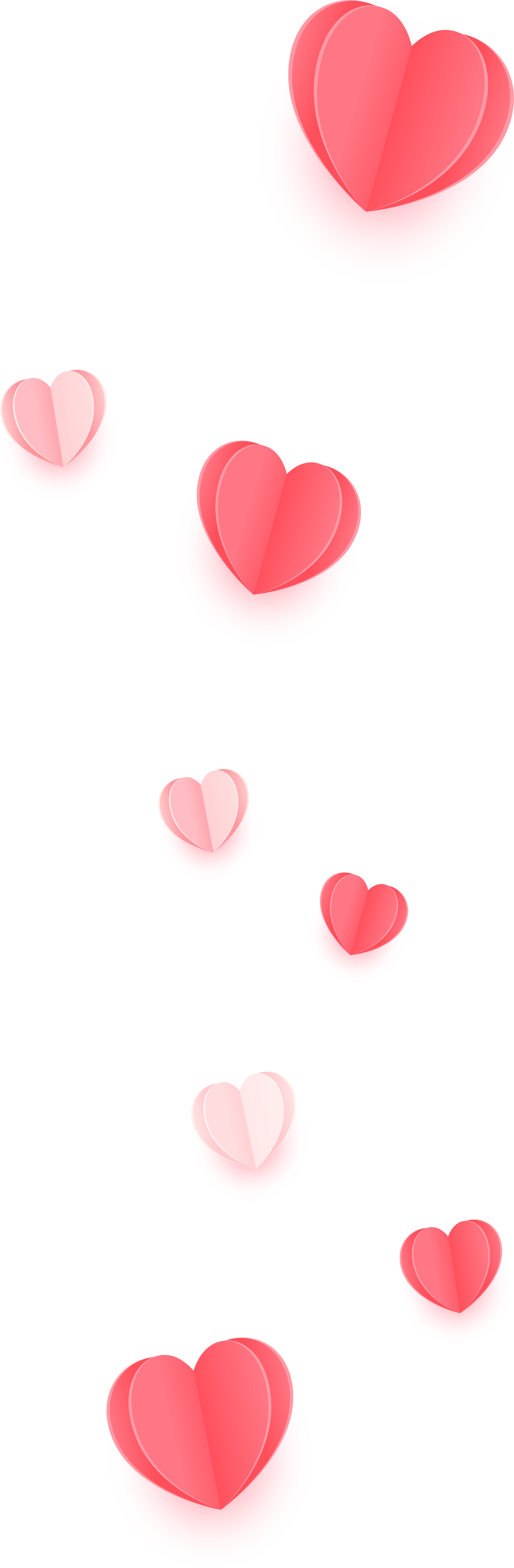 Preview for Floating-hearts-illustration-love-design-sticker-519ff