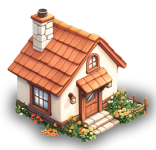Preview for Cozy-cottage-illustration-template-building-sticker-ff357
