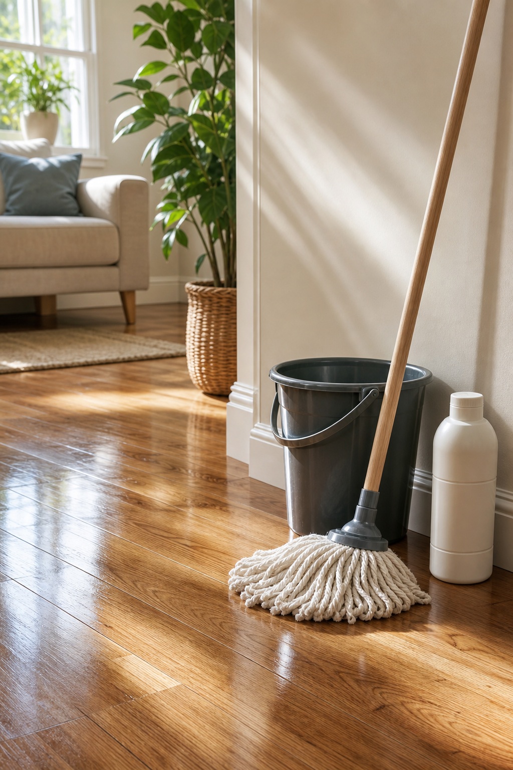 Preview for Home Cleaning Supplies Stock Background