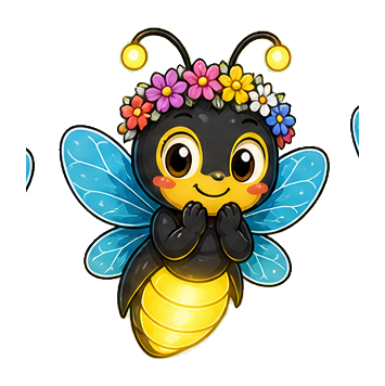 Preview for Flower Crown Firefly Sticker