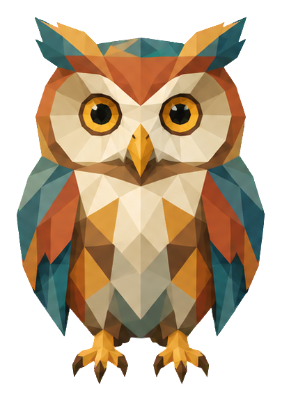 Preview for Low Poly Forest Animals Owl