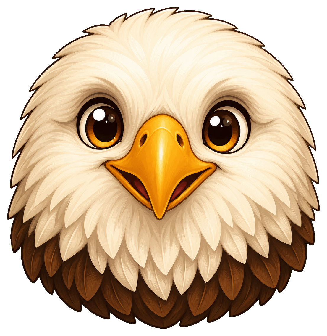 Preview for Cute Eagle Face Sticker