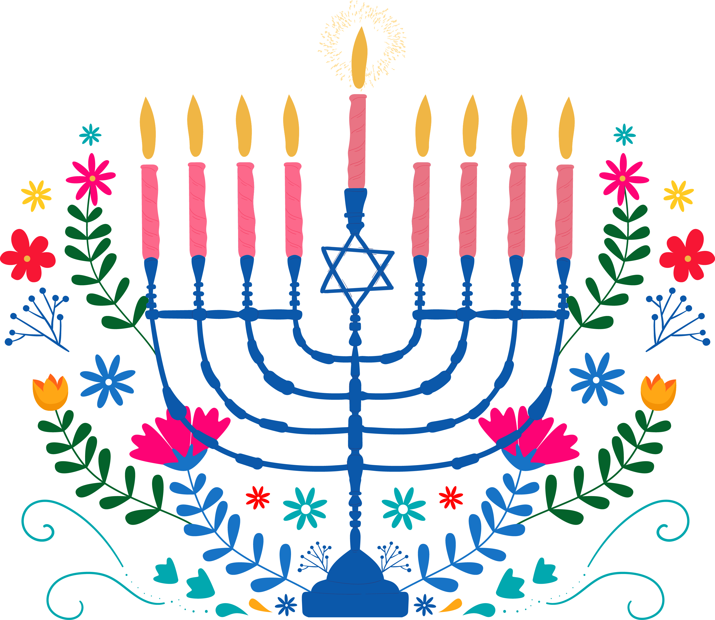Preview for Hanukkah-menorah-pixel-art-sticker-8a064