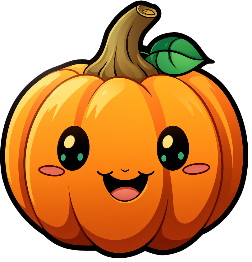 Preview for Cartoon-pumpkin-illustration-pumpkins-sticker-b8013