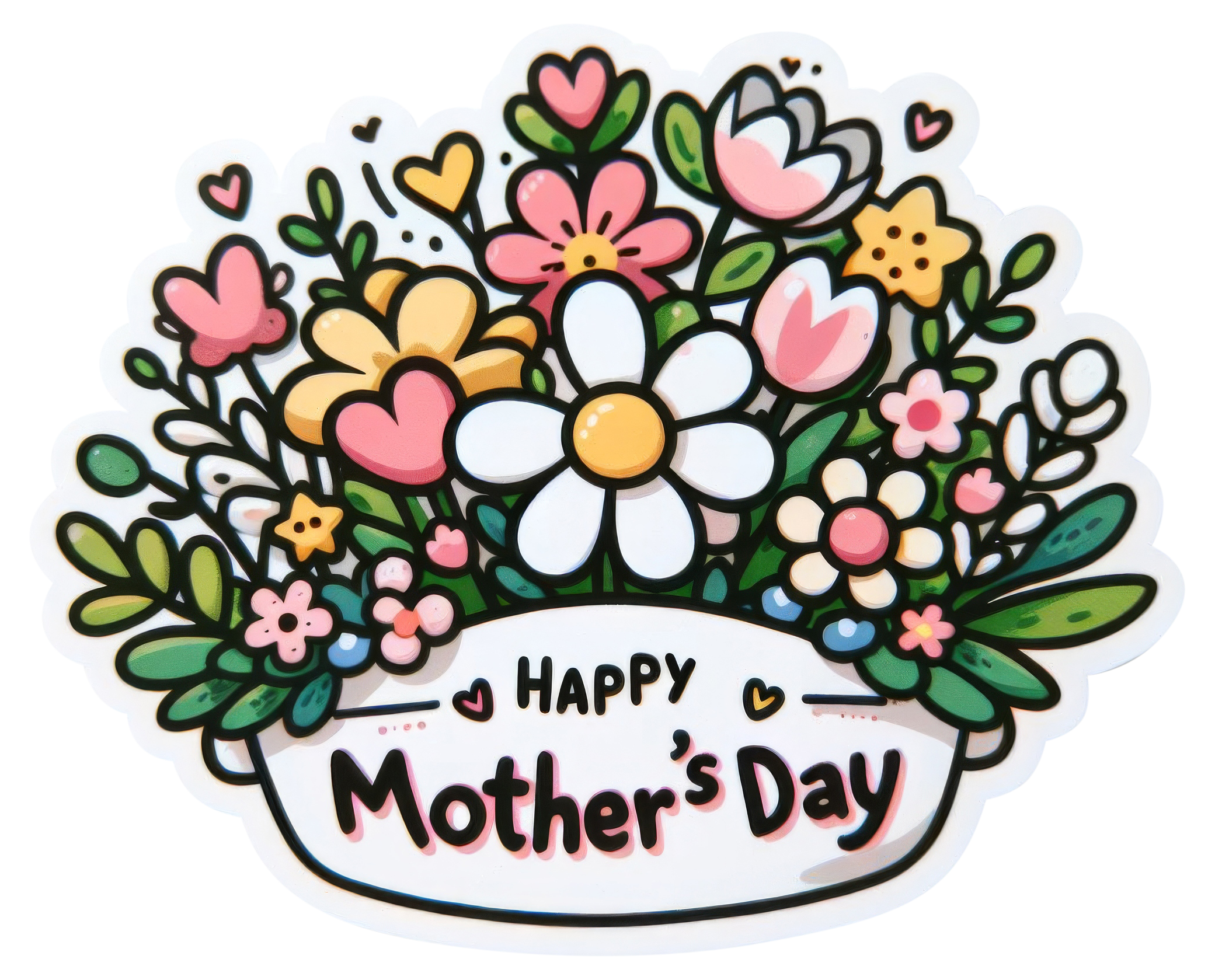 Preview for Mothers-day-floral-sticker-41661