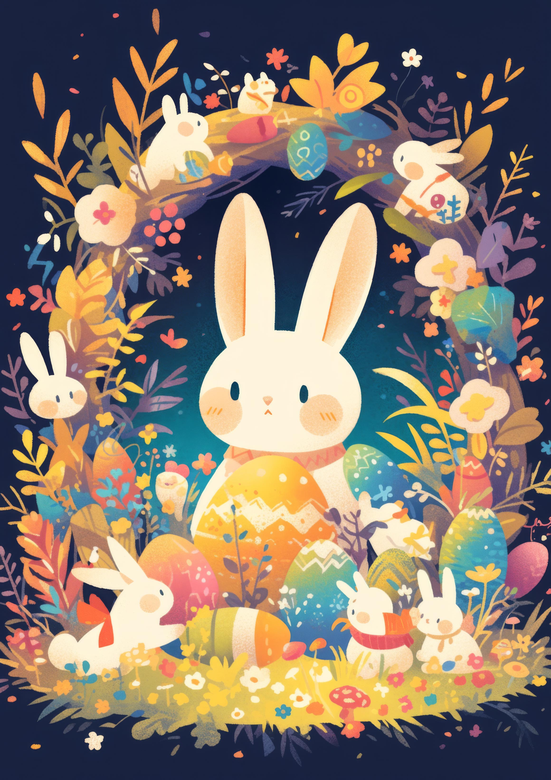 Preview for Easter-bunny-illustration-background-be937