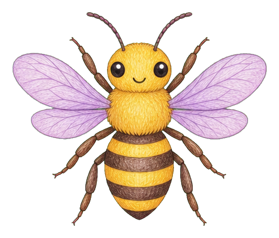 Preview for Honeybee Kawaii Bug Sticker