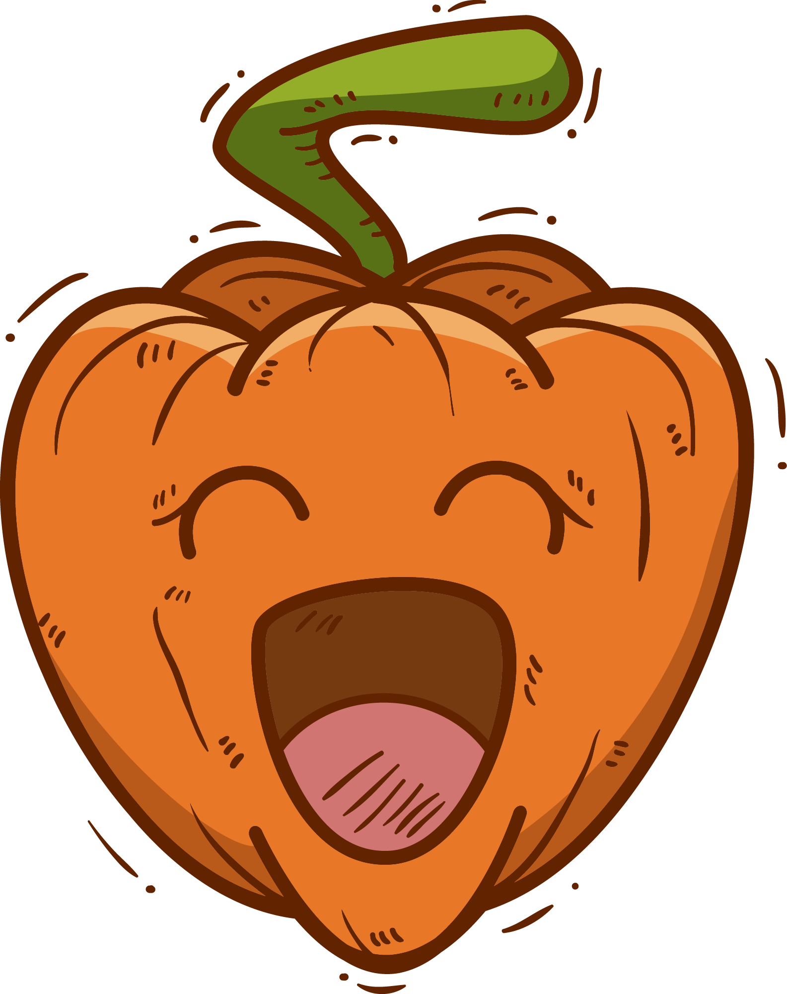 Preview for Happy-cartoon-pepper-character-pumpkins-sticker-290a2