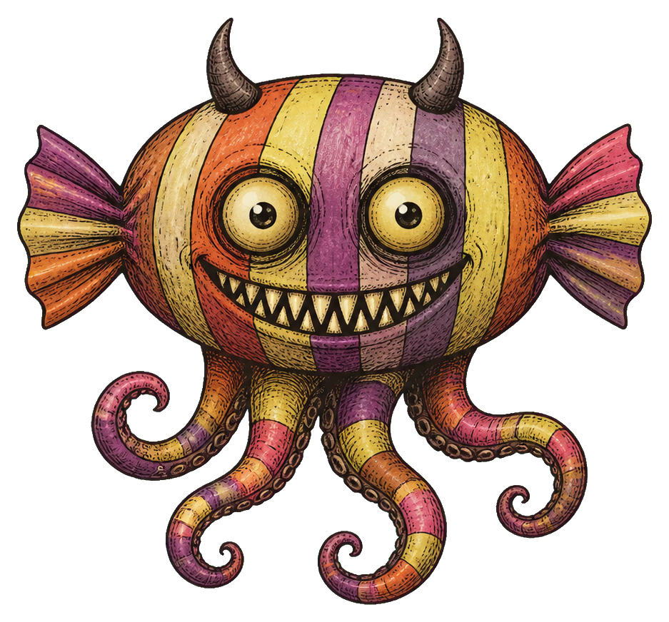 Preview for Taffy Tentacle Monster Sticker