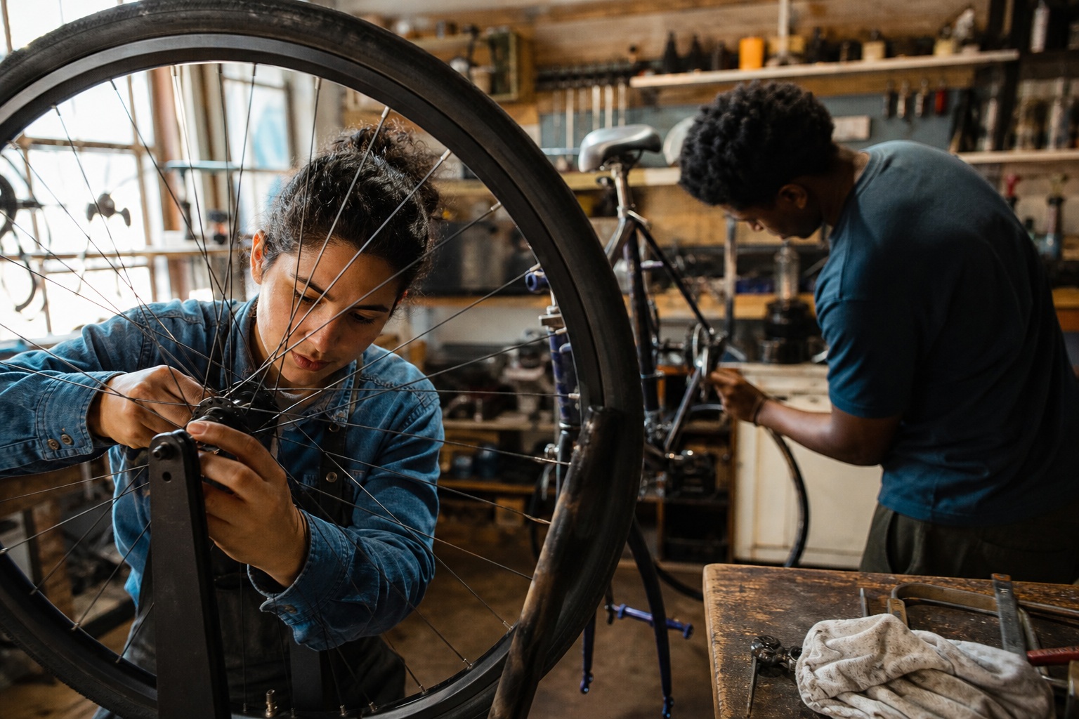 Preview for Bicycle Repair Workshop Background