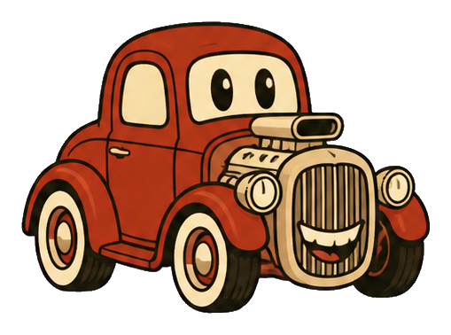 Preview for Mischievous Hot Rod Character Sticker