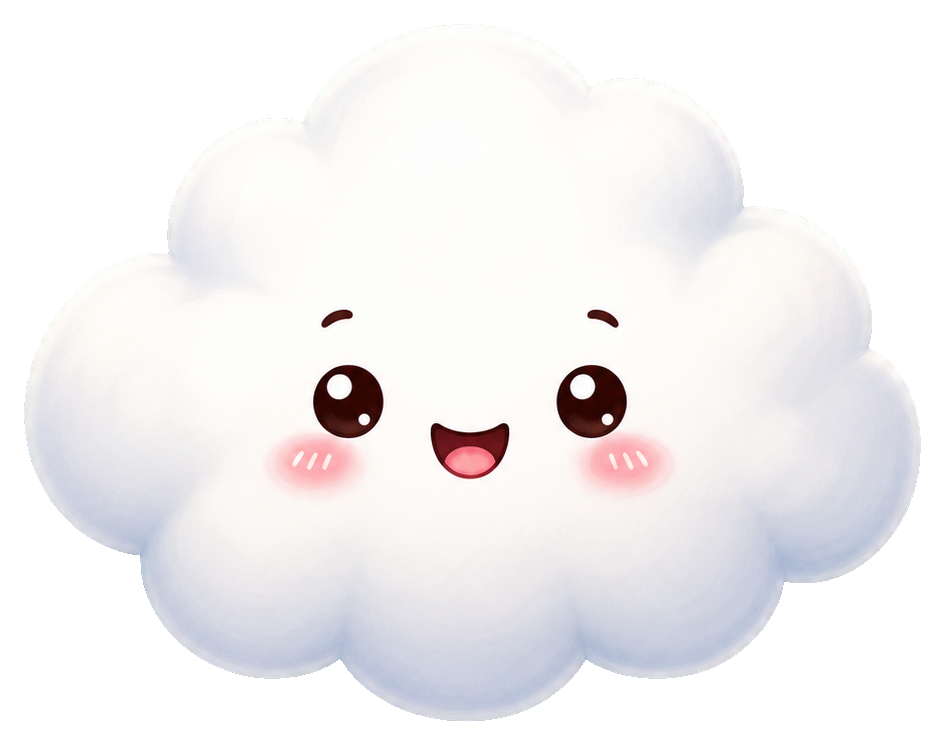 Preview for Kawaii Cloud Face Sticker