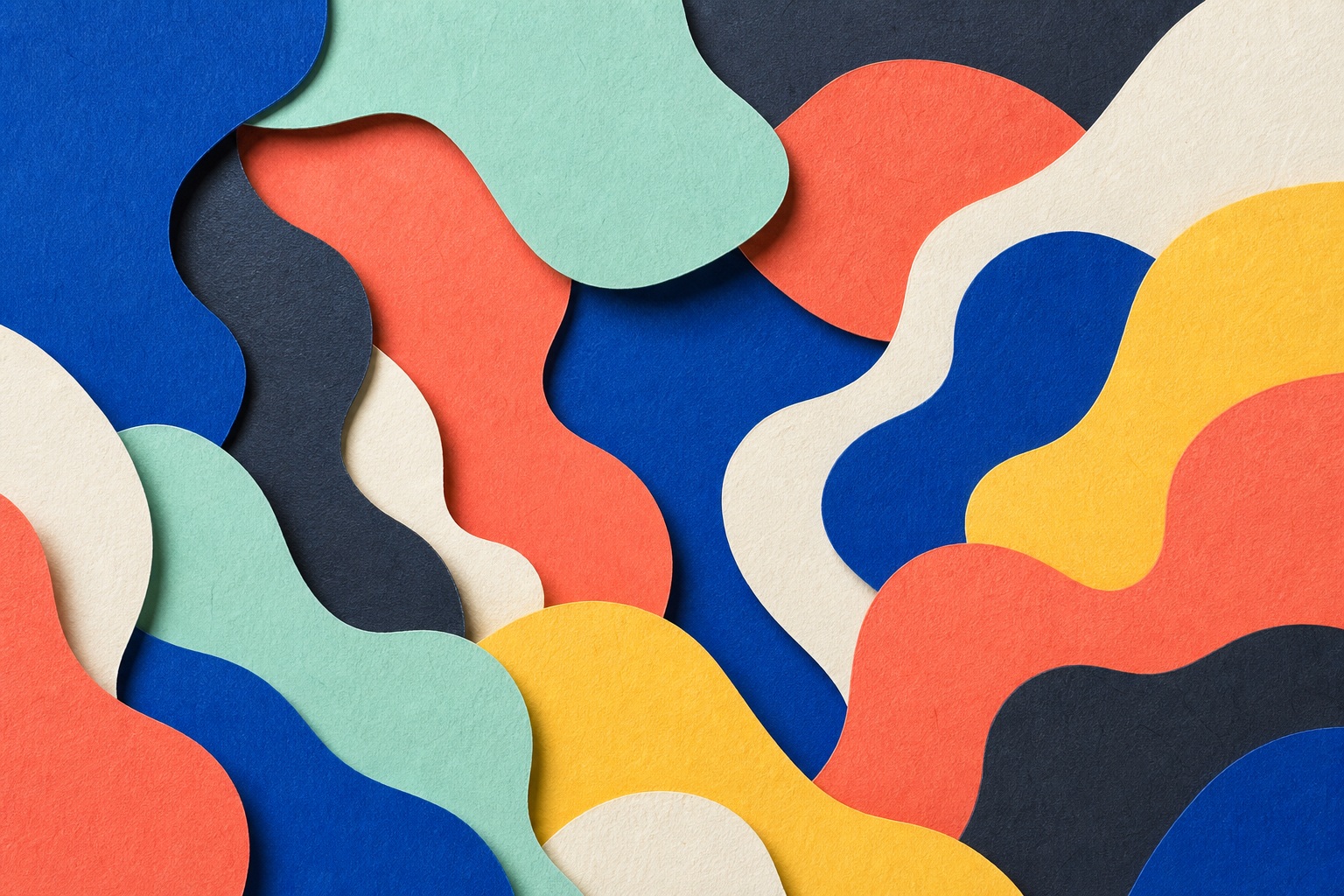 Preview for Colorful Abstract Cut Paper Background