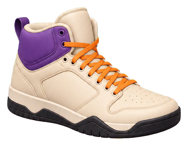 Preview for Cream Purple High Top Basketball Sticker