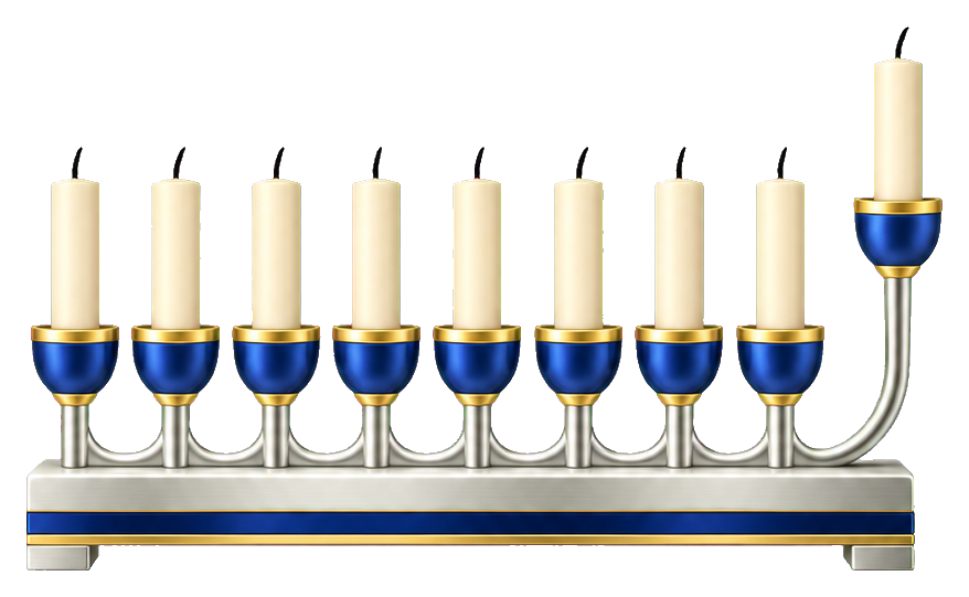 Preview for Modern Silver Hanukkiah