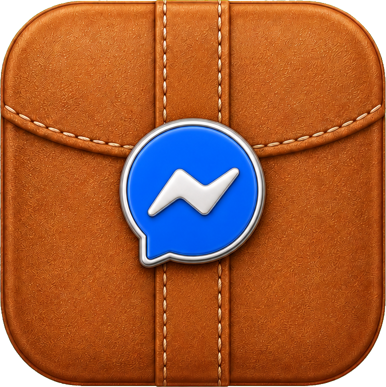 Preview for Caramel Leather Messenger Icon Sticker