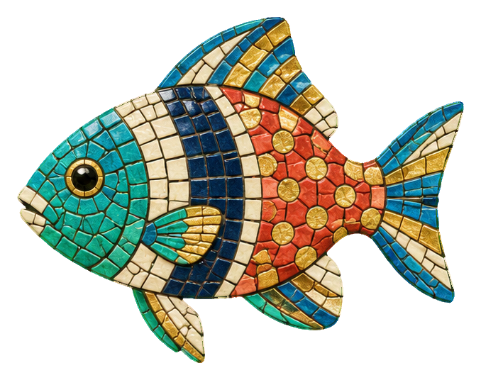 Preview for Mosaic Tropical Fish Pajama Cardinal