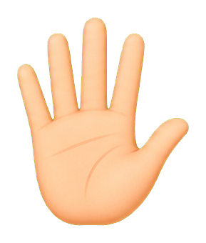 Preview for Open Palm Sticker For Photos And Designs