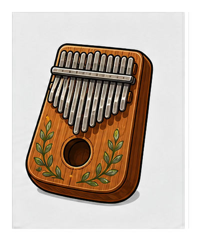 Preview for Kalimba Music Sticker Graphic