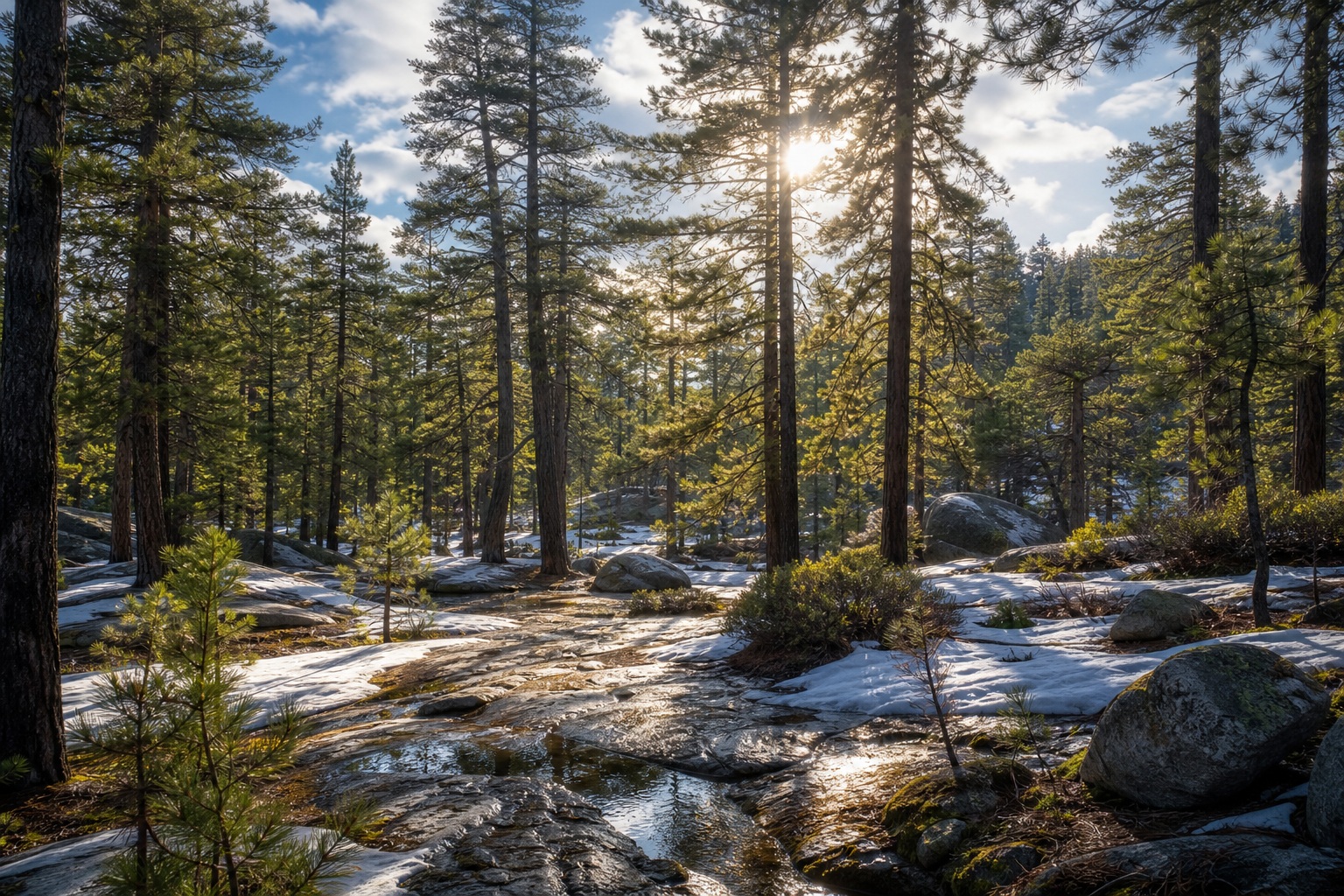Preview for Sunlit Forest Canopy Light Background