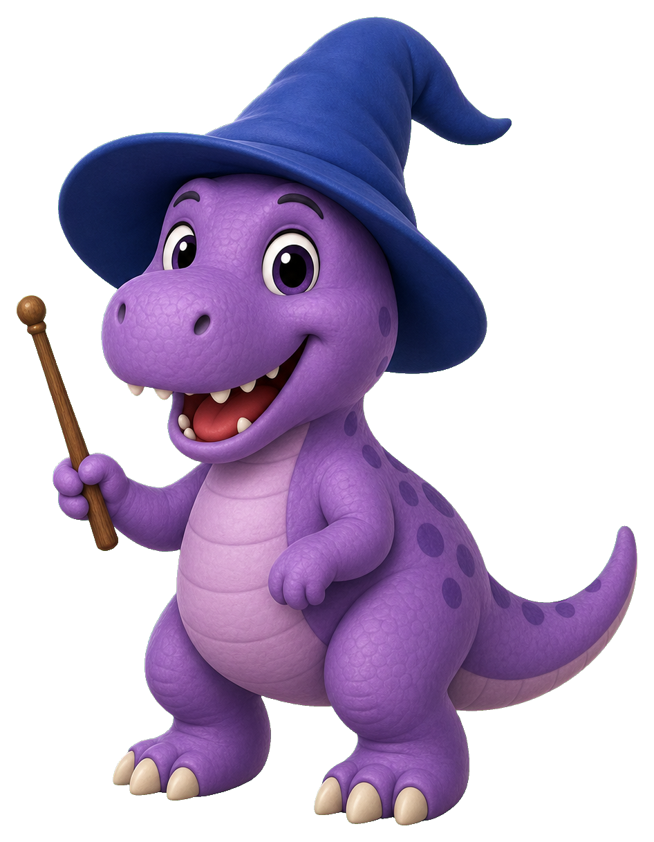 Preview for Wizard Dinosaur Sticker