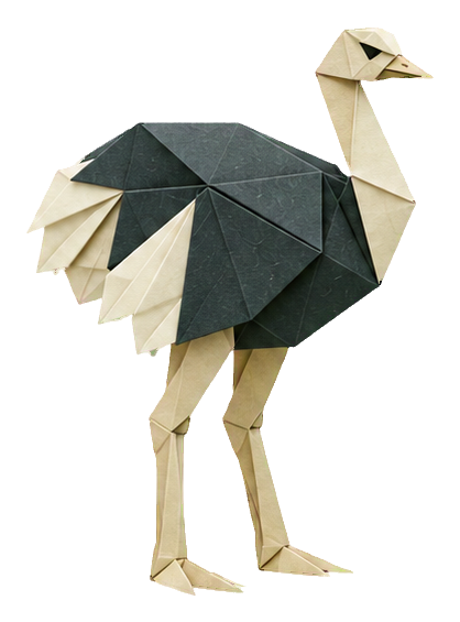 Preview for Origami Safari Animals Ostrich