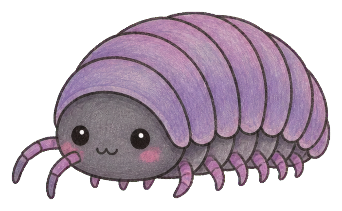 Preview for Pill Bug Sticker Graphic For Cute Designs