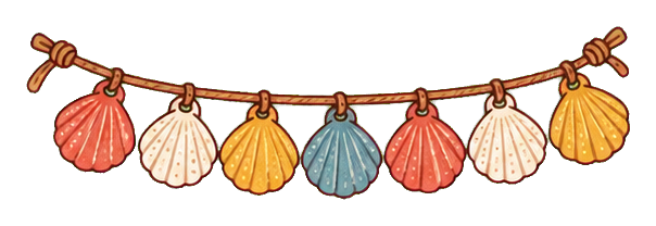 Preview for Seven Shell Summer Garland Sticker