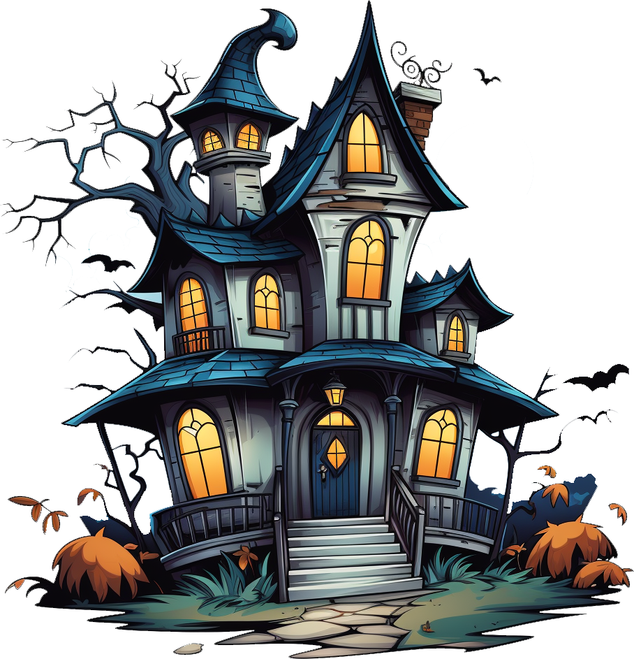 Preview for Spooky-haunted-house-illustration-halloween-best-sticker-5c701