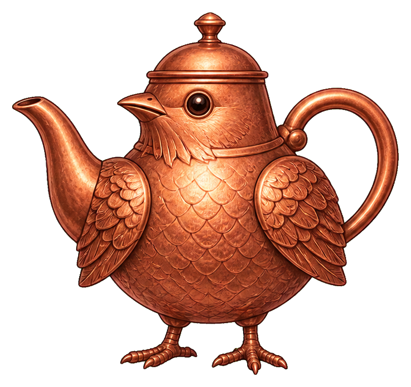 Preview for Teapot Bird Sticker