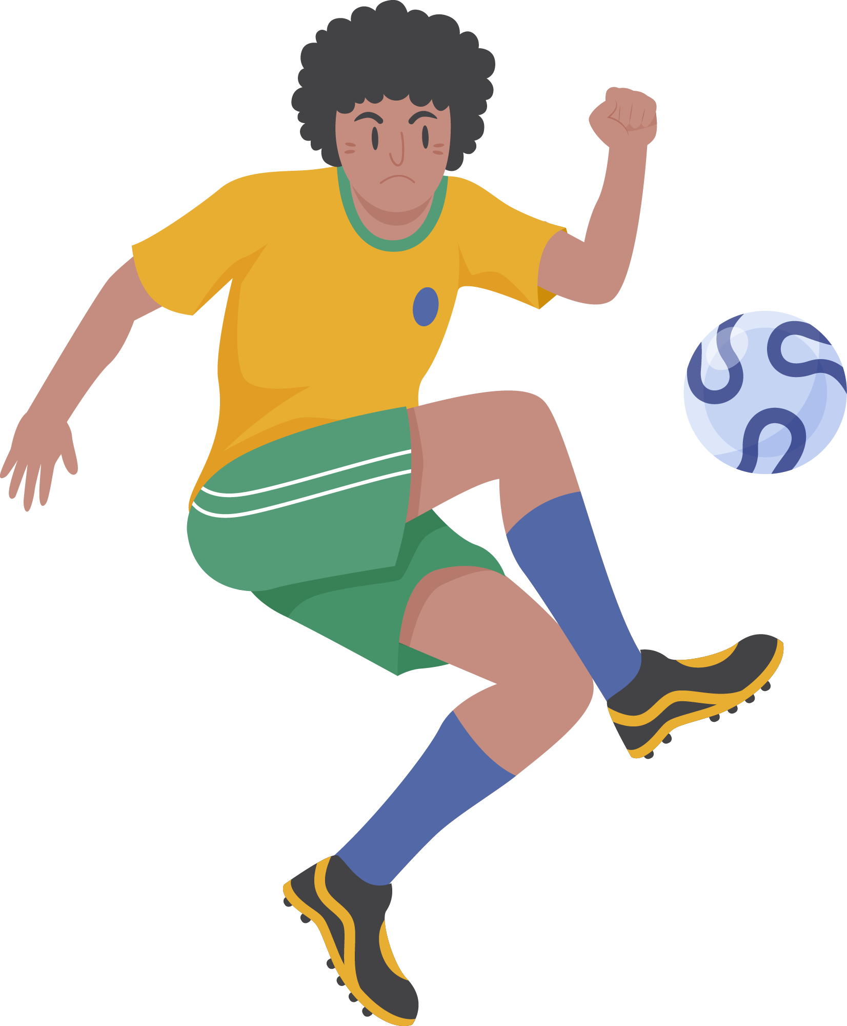 Preview for Soccer-player-illustration-sticker-12250