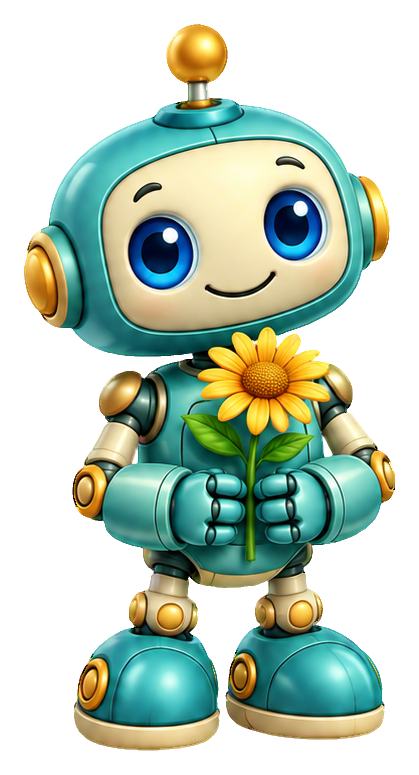 Preview for 3d Playful Robots Flower Robot