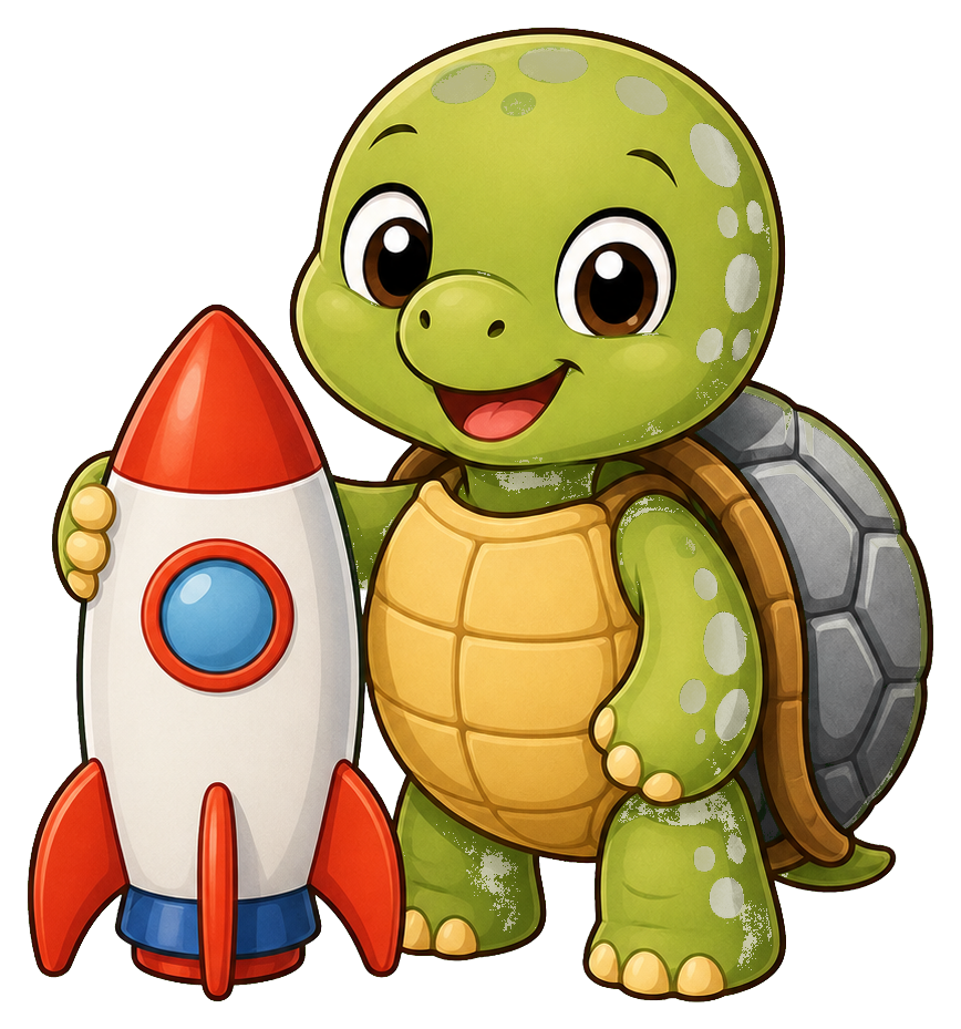Preview for Turtle Rocket Sticker