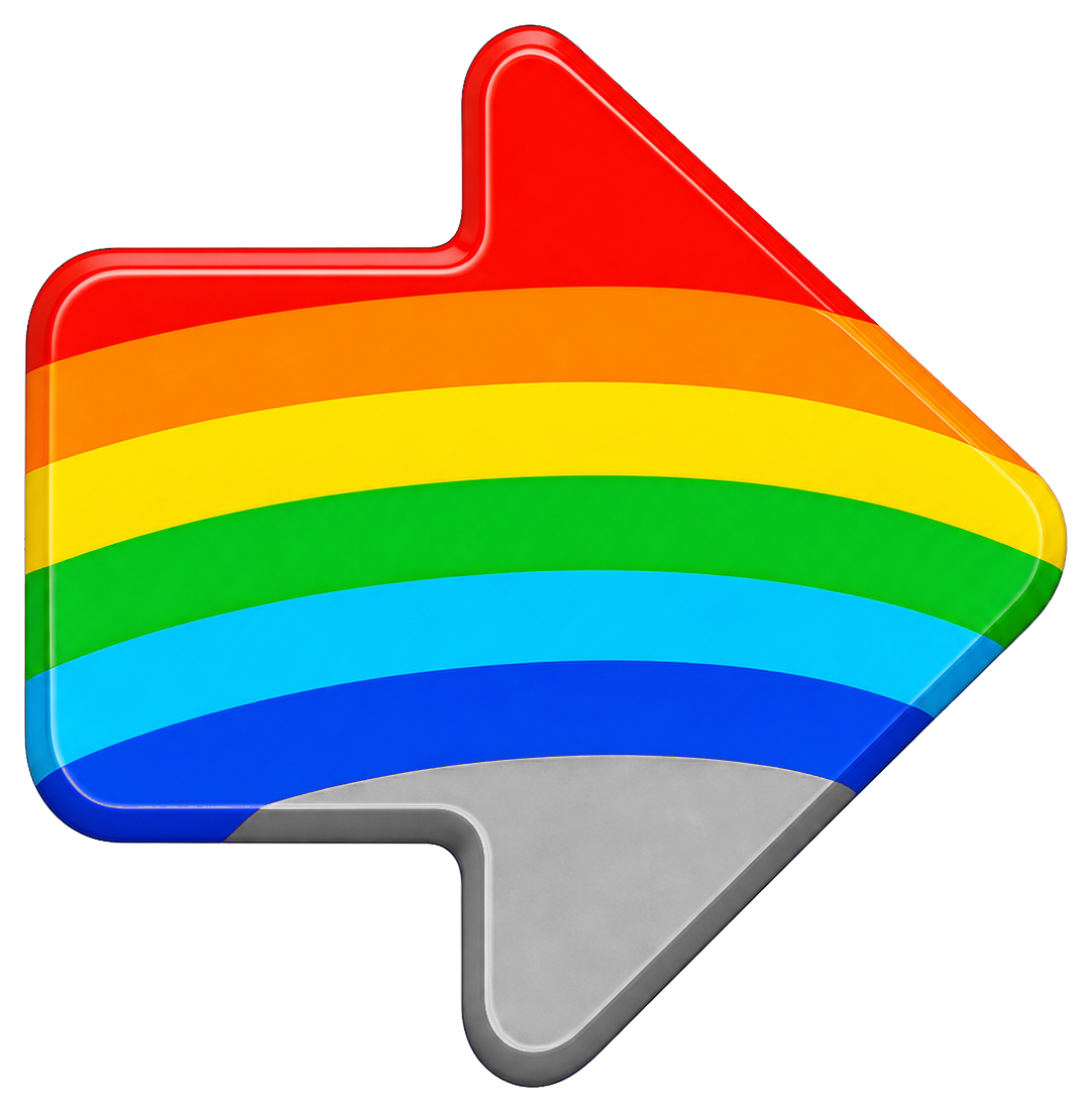 Preview for Rainbow Arrow Sticker Graphic
